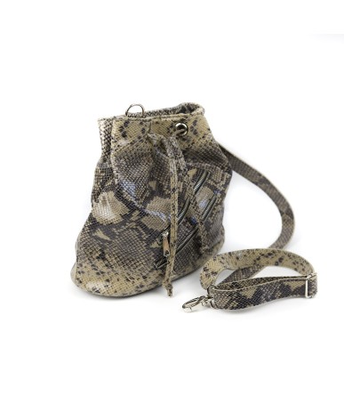 Sack bag with a snake print